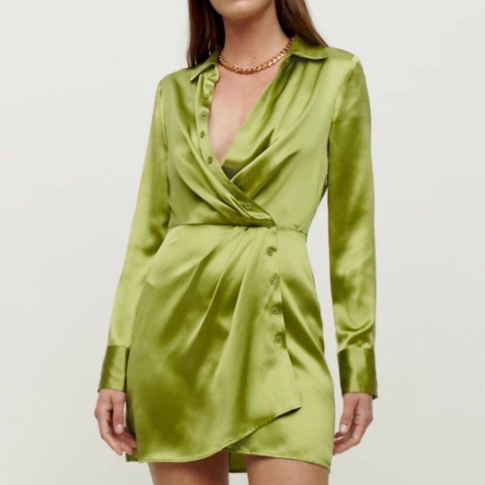 Reformation Alaine Silk Dress